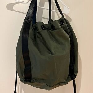 Rebecca Minkoff hobo canvas bag - olive green